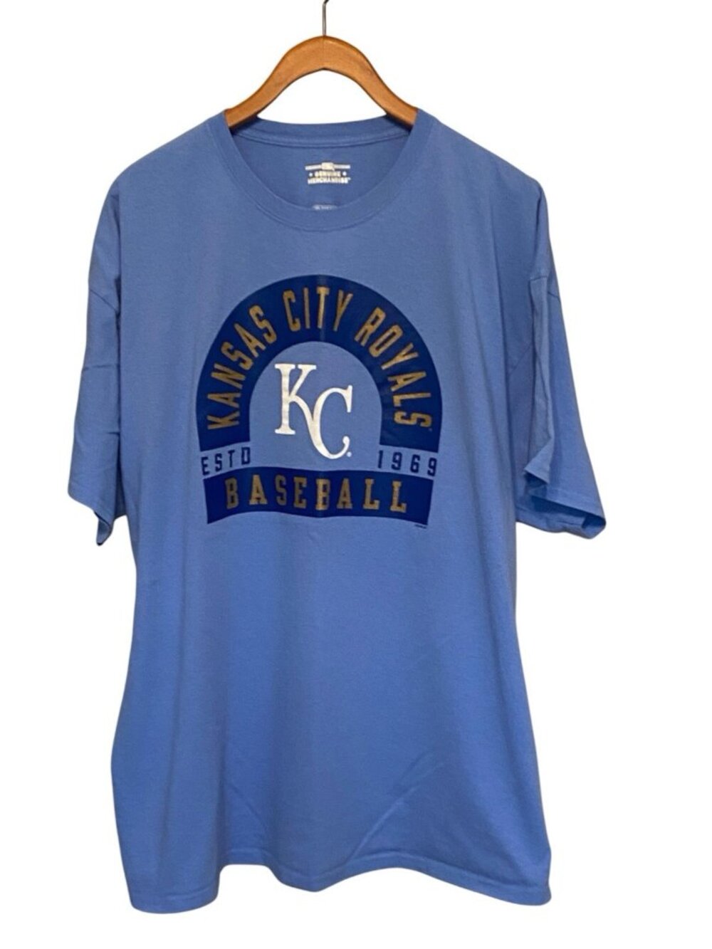 Kansas City Royals T-Shirt Men's 2XL Blue MLB Baseball Graphic Tee